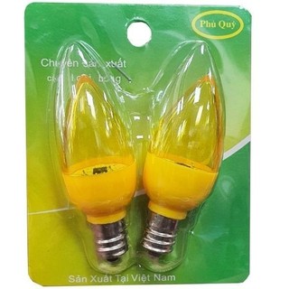combo 10 bóng led ớt màu vàng
