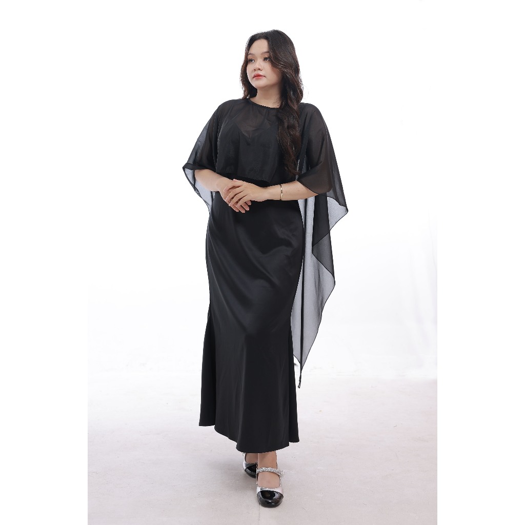 Đầm Lụa Bigsize Nista Có Mút Dáng Đuôi Cá Kèm Áo Choàng Tơ Sang Trọng Bigsize Từ 55 Đến 90 Ký PhTh03 | BigBuy360 - bigbuy360.vn