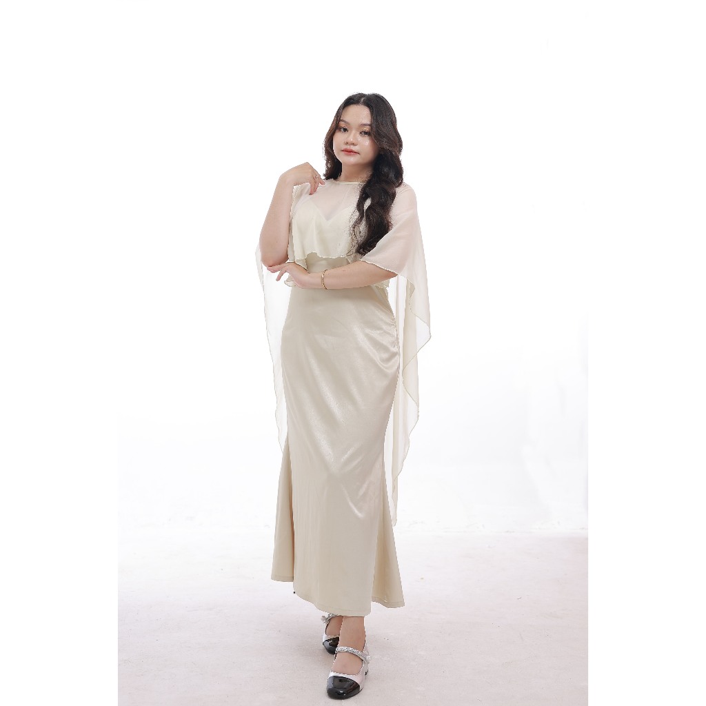 Đầm Lụa Bigsize Nista Có Mút Dáng Đuôi Cá Kèm Áo Choàng Tơ Sang Trọng Bigsize Từ 55 Đến 90 Ký PhTh03 | BigBuy360 - bigbuy360.vn
