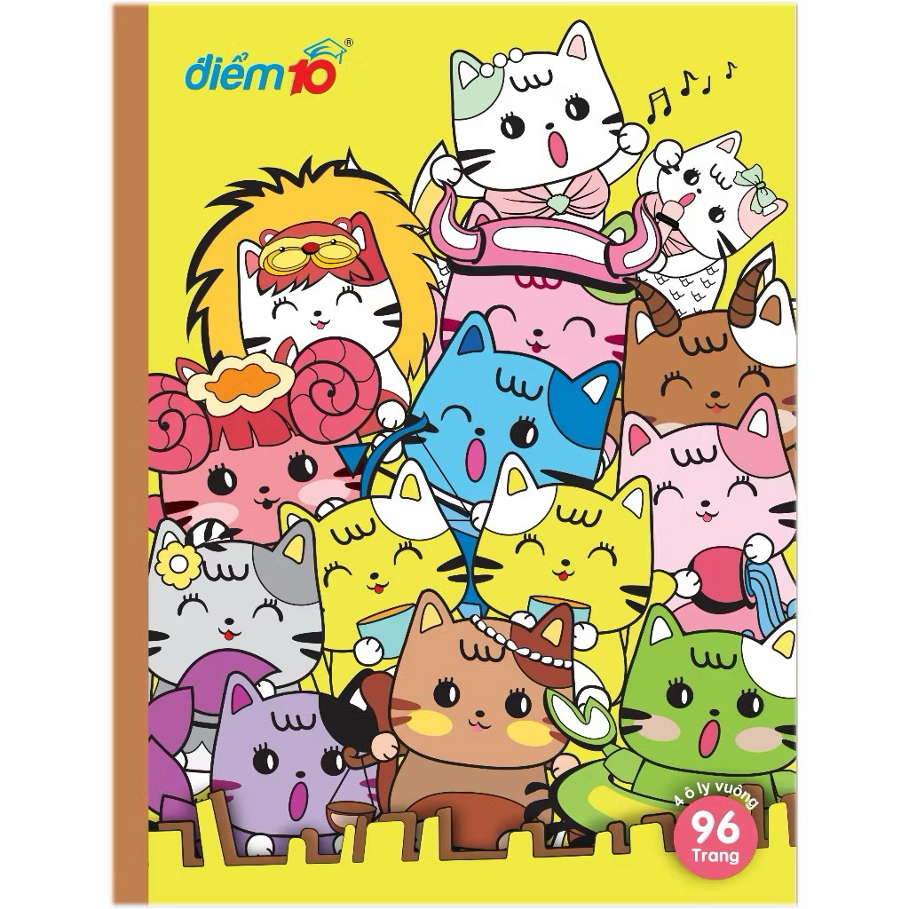 Tập học sinh 96 trang Thiên Long Điểm 10 NB-028- 96 trang - 4 ôly vuông