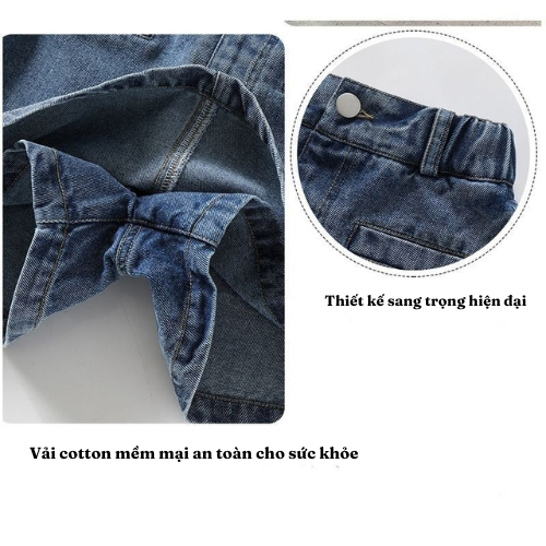 Quần Bò Giả Váy Bunny Kids , Khỏe Khoắn Cá Tính Cho Bé