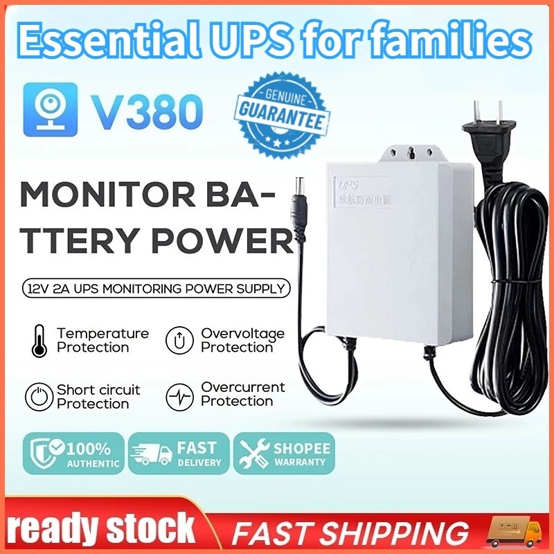 Bộ lưu điện DUNG LƯỢNG CAO dành cho Wifi Camera - UPS 12V (chạy wifi được 6-12 giờ) kèm Nguồn Sao lưu cho Modem Router