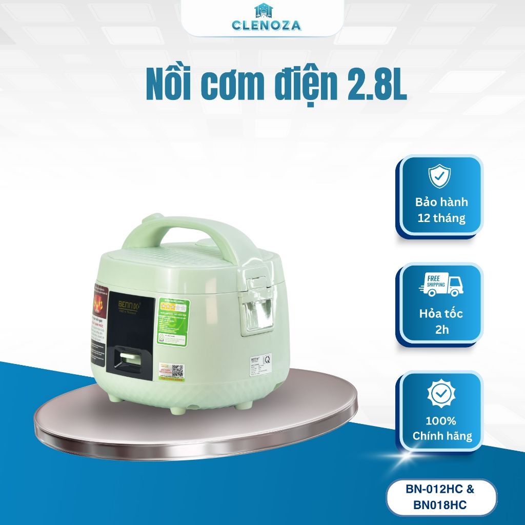 [BN012HC & BN018HC] Nồi cơm điện lòng niêu 2 phân loại giữ ấm lên đến 12h bảo hành 12 tháng