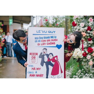 [MS 351-450] Bảng Welcome Đám Cưới