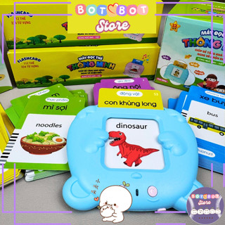 Máy đọc từ vựng Anh - Việt không sóng điện từ đồ chơi thông minh thẻ flashcard Tiếng Anh 224 từ vựng Bột Bột Store