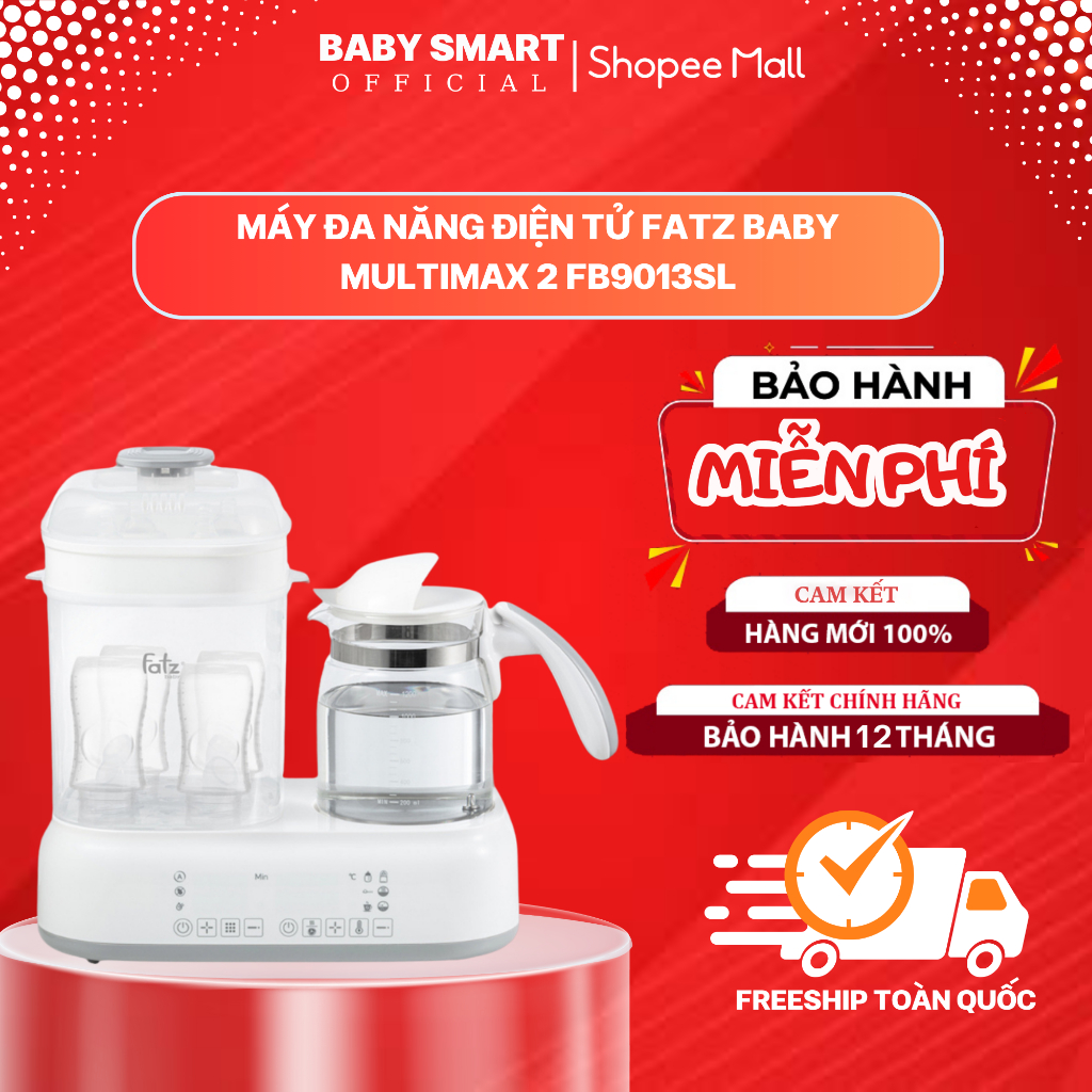 Máy hâm sữa, tiệt trùng sấy khô đa năng Fatz Baby Multimax 2 FB9013SL - Bảo hành 12 tháng