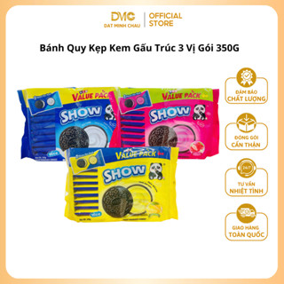 Bánh Quy Kẹp Kem Gấu Trúc 3 Hương Vị Gói 350G