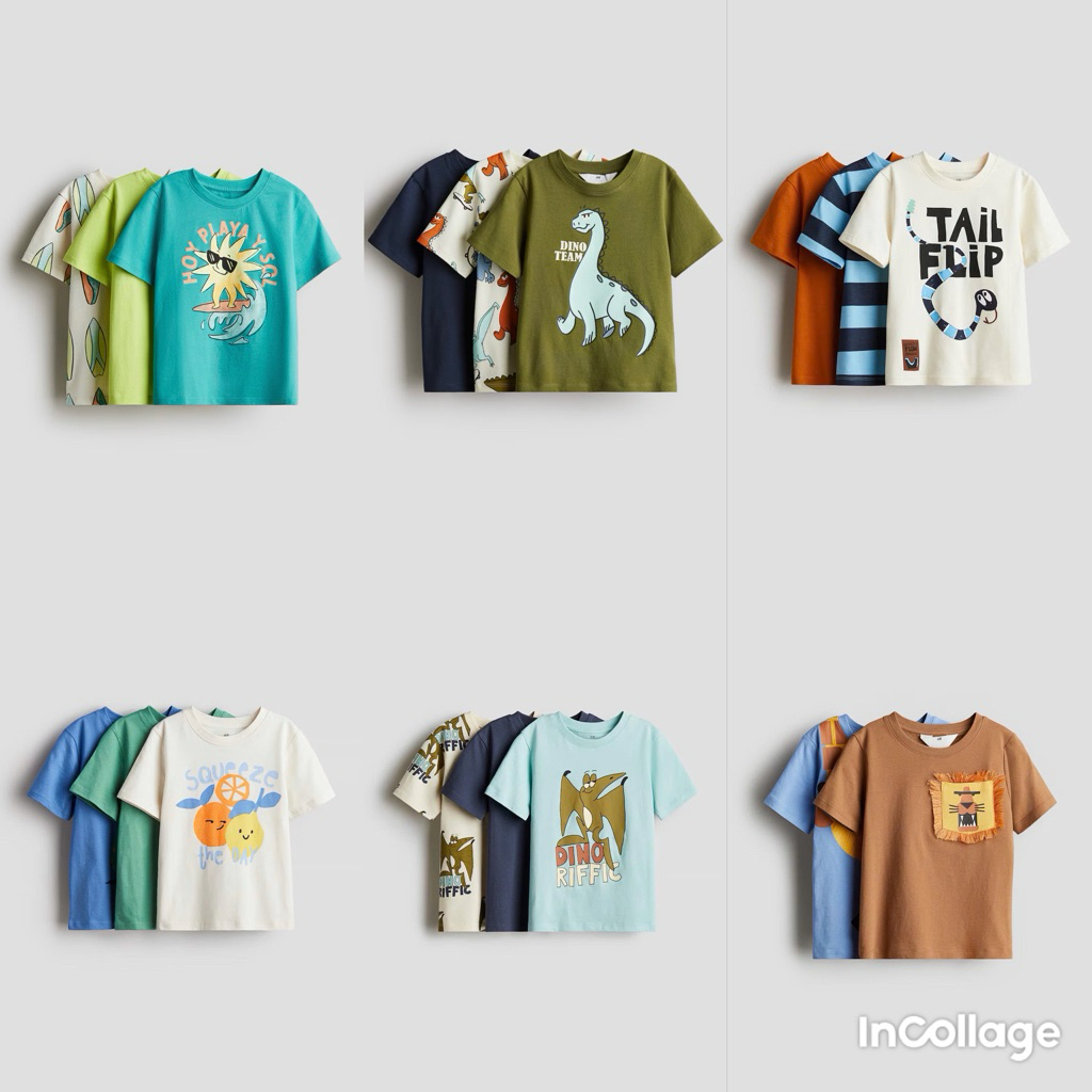 (029)Set áo thun nhân vật siêu đẹp H&M