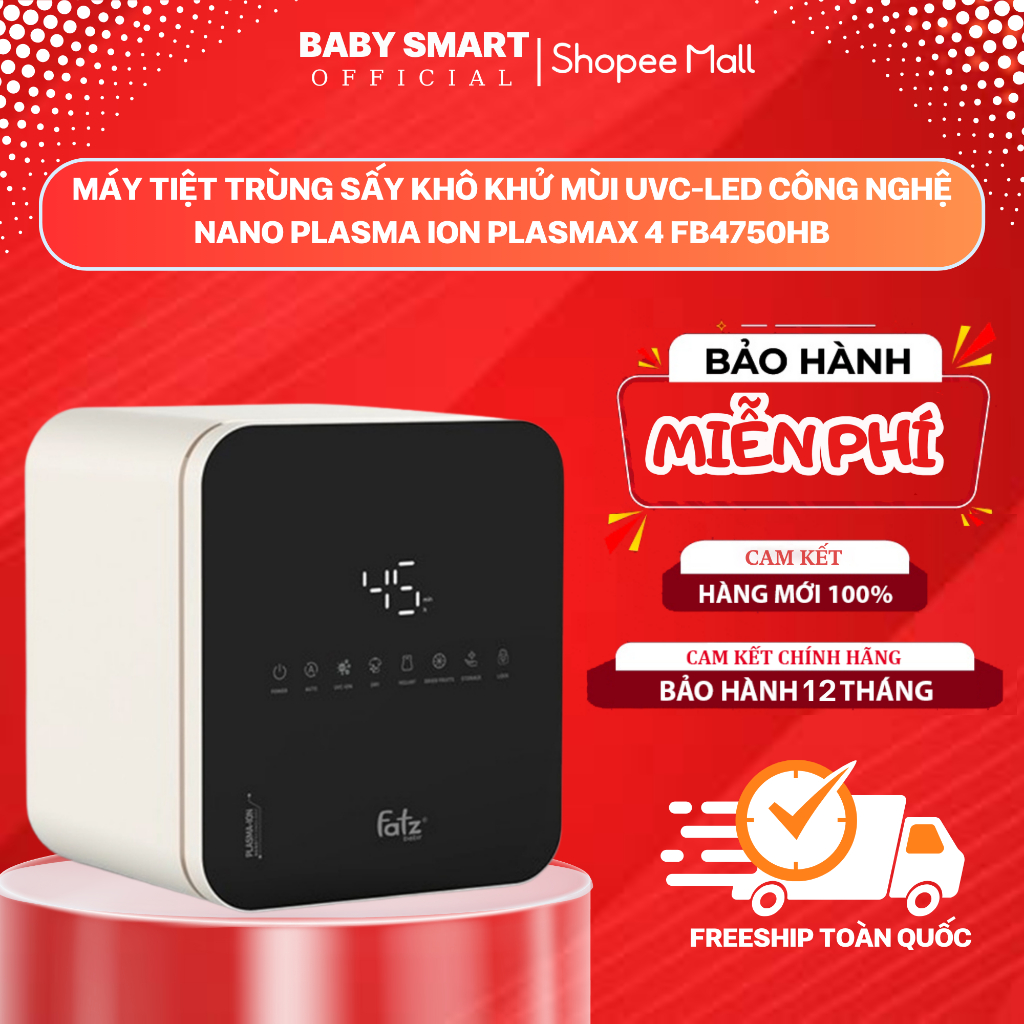 Máy tiệt trùng sấy khô khử mùi công nghệ Nano Plasma Ion UVC-LED Fatz Baby PLASMAX 1, PLASMAX 2, PLASMAX 10, PLASMAX 11