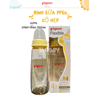 CHÍNH HÃNG Bình sữa PPSU cổ Hẹp Pigeon 240ml cao cấp