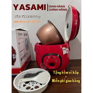 [ Tặng vỉ hấp] Nồi cơm điện YASAMI Nhật Bản dung tích 1L, 1L2, 1L8 và 2.2L Model: YSM-996