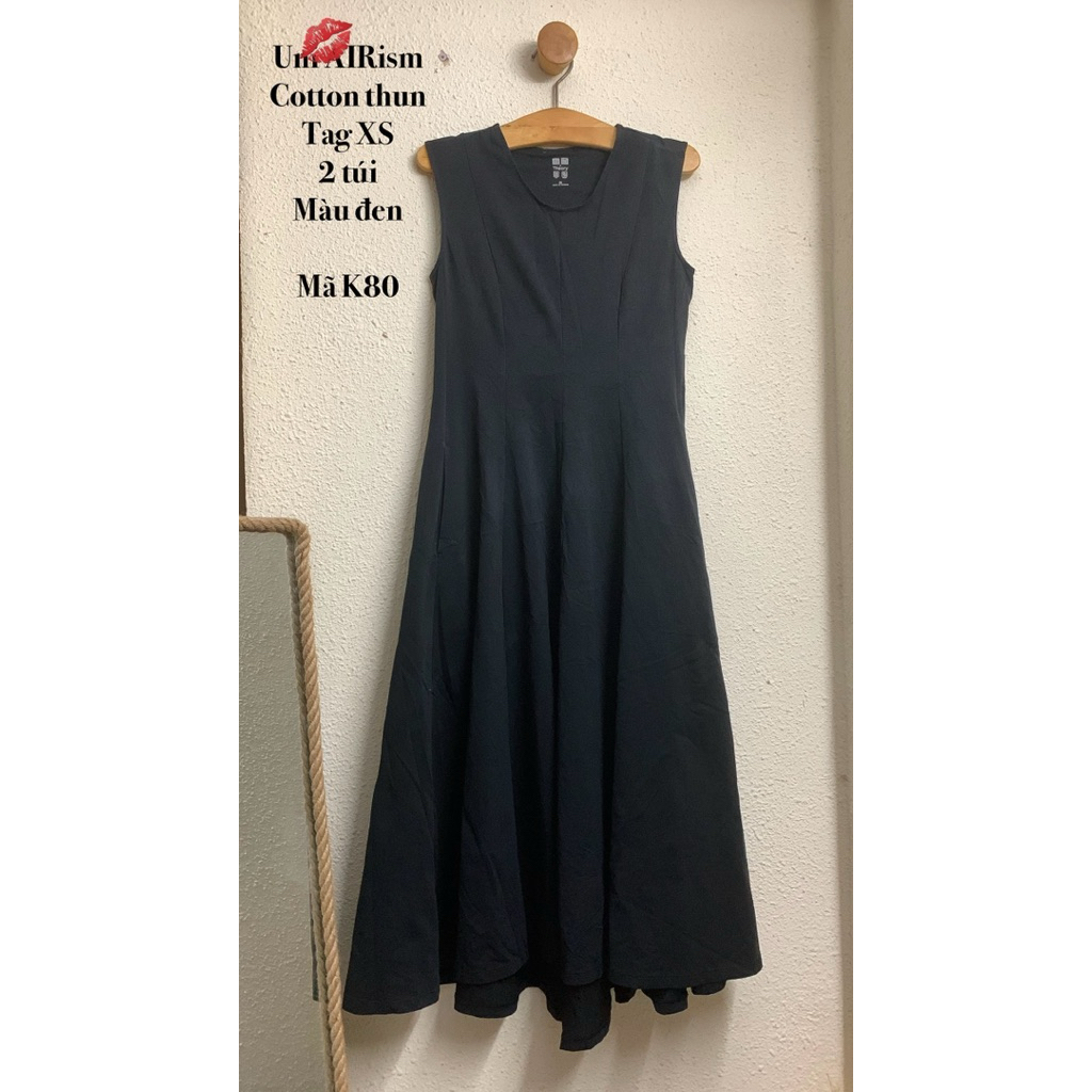 [used Nhật] Đầm váy hiệu Umylo, GU…cotton thun có túi, co giãn