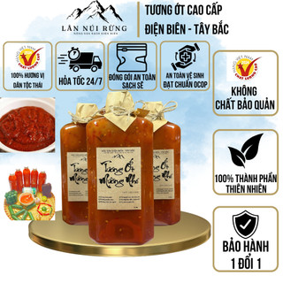 Tương Ớt Mường Nhé 500g – Lân Núi Rừng | Đặc Sản Dân Tộc Thái | Tương Ớt Sạch Điện Biên