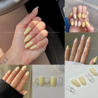  🌼 CICI.NAILBOX 🌼 Nailbox thiết kế vàng pastel sáng tay nổi bật cho mùa hè V00 by Cici móng giả dễ thương đủ form 