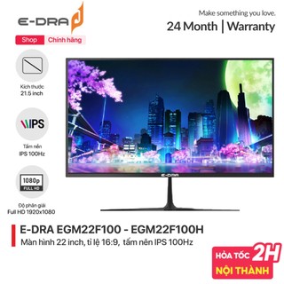 Màn hình máy tính gaming E-Dra EGM22F100/ EGM22F100H IPS Full HD  - Màn PC 22inch 100Hz - Chính hãng