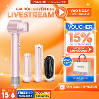 Máy sấy tạo kiểu tóc 5in1 ion âm Masuto AirStyler 2 chiều nóng lạnh tạo kiểu bảo vệ tóc