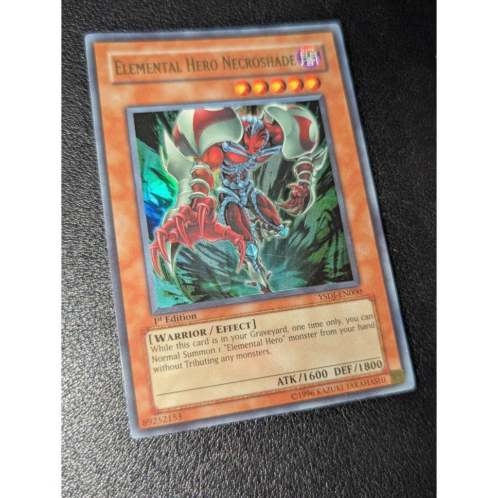 Elemental Hero Necroshade - YSDJ-EN000 - Ultra Rare 1st Edition