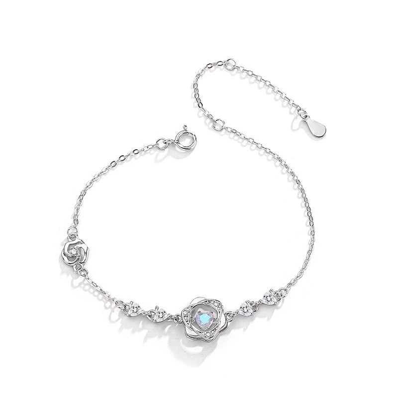 Lắc tay bạc Ý S925 Hoa Sương Asimi Blossom Veil LT41 7