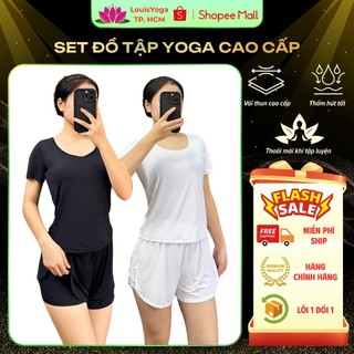  Set đồ tập Gym Yoga piceball chất cotton thun lưới mát lạnh 