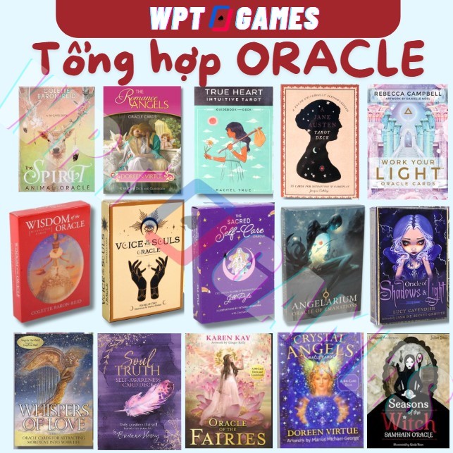 [Hỏa tốc] Tổng hợp bộ bài bói ORACLE bài tarot bài Lenormand bản Tiếng Anh Smith Waite Size Tiêu Chuẩn