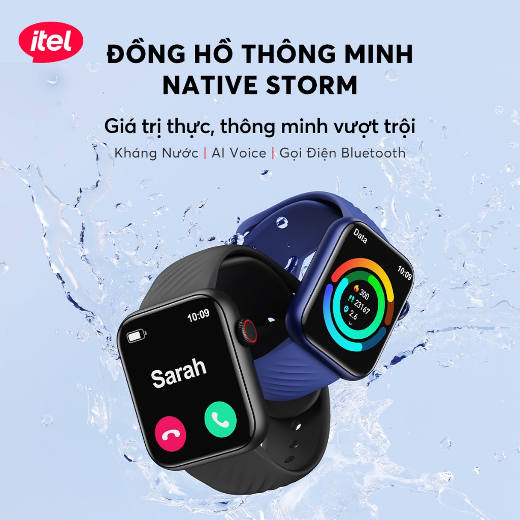  Đồng Hồ Thông Minh Itel | Kháng Nước Bụi IP68 | Nghe Gọi Bluetooth | Pin 30 Ngày | Bảo Hành 12 Tháng 