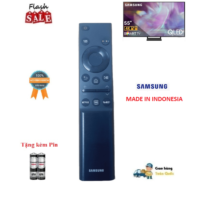 Remote Điều khiển tivi samsung QLED Smart TV- HÀNG Made in Indonesia mới 100% Tặng kèm Pin
