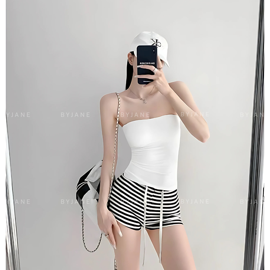 ( MỞ BÁN ) Áo Ống trơn ôm body basic, Áo quây croptop nhiều màu vải cotton mịn co dãn tốt ôm body tôn dáng -BYJANE-500 | BigBuy360 - bigbuy360.vn