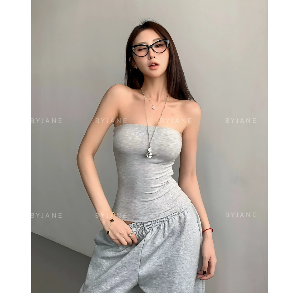 ( MỞ BÁN ) Áo Ống trơn ôm body basic, Áo quây croptop nhiều màu vải cotton mịn co dãn tốt ôm body tôn dáng -BYJANE-500 | BigBuy360 - bigbuy360.vn
