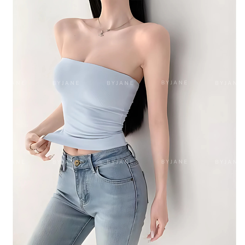 ( MỞ BÁN ) Áo Ống trơn ôm body basic, Áo quây croptop nhiều màu vải cotton mịn co dãn tốt ôm body tôn dáng -BYJANE-500 | BigBuy360 - bigbuy360.vn