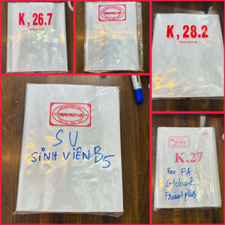 (5/10 Cái) Bìa Bao Kiếng Sách Giáo Khoa Cải Cách, Bao Sách Tiếng Anh, Bao Tập Sinh Viên B5, Bao Tập Học Sinh A5