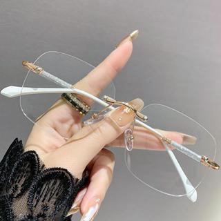  Kính đổi màu không viền sang trọng photochromic bảo vệ ánh sáng xanh cho phụ nữ có hộp kèm theo. 