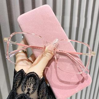  Kính mắt cận  0-4 độ cận  Hàn Quốc gọng vuông bằng nhựa và hợp kim khung to phong cách Hàn Quốc 