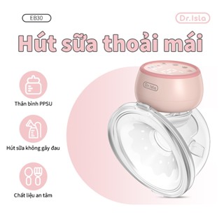  Dr.isla - Máy Hút Sữa Điện Không Dây Rảnh Tay Cao Cấp Không Gây Tiếng Ồn Lực Hút Mạnh EB30 