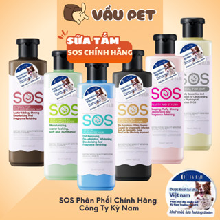 Sữa Tắm Cho Chó Mèo SOS Chính Hãng 530ml - Sữa tắm SOS Cho Chó Mèo Vẩu Pet Shop