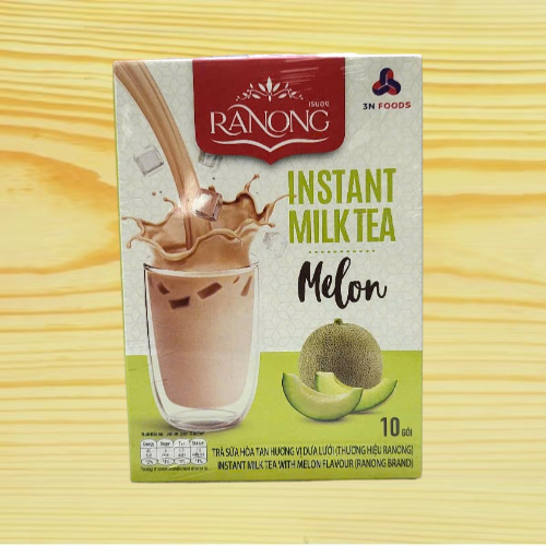 RANONG TEA [Hộp DƯA LƯỚI 100gr / 10 gói] TRÀ SỮA HÒA TAN HƯƠNG DƯA LƯỚI [THAILAND] 3 in 1 Instant Mi