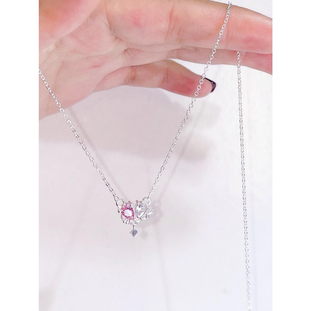 Dây chuyền tim nữ bạc ta mẫu mới xinh lắm