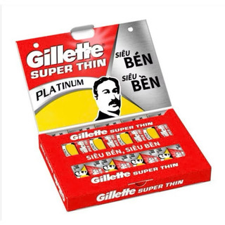 Hộp 5 Lưỡi Lam Gillette Super Thin Platium Siêu Bén