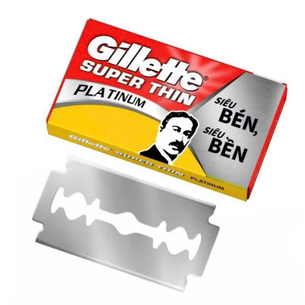 Hộp 5 Lưỡi Lam Gillette Super Thin Platium Siêu Bén