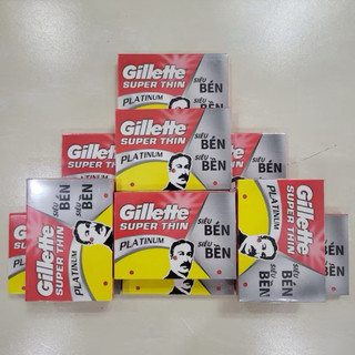 Hộp 5 Lưỡi Lam Gillette Super Thin Platium Siêu Bén