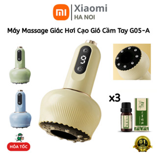 Máy Massage Giác Hơi Cạo Gió Cầm Tay G05-A – An Toàn Không Dùng Lửa, Cạo Gió Kèm Tinh Dầu. TẶNG 3 CHAI TINH DẦU