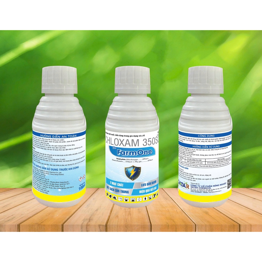Chế phẩm côn trùng Muỗi, Kiến, Bọ trĩ CHLOXAM 350SC Hiệu FarmOne  Sử dụng cho vườn cây cảnh Mai vàng