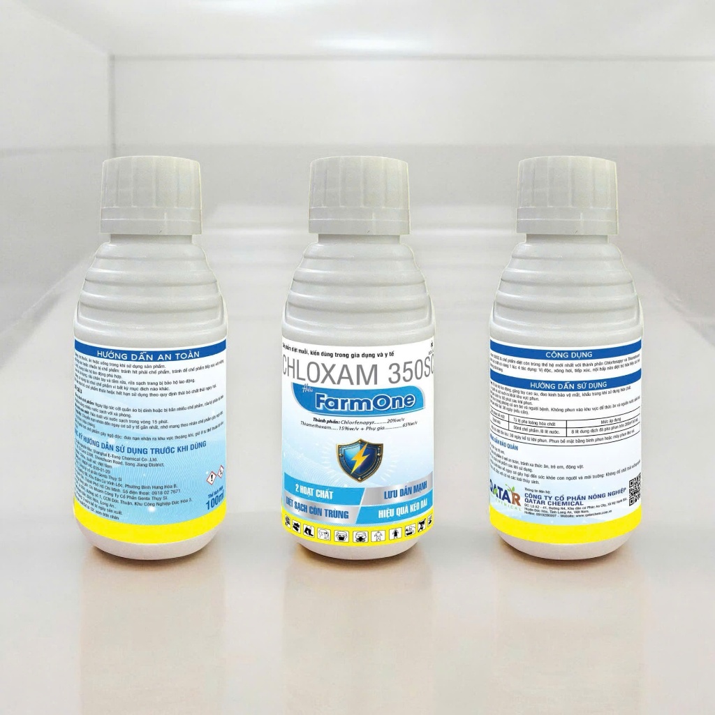 Chế phẩm côn trùng Muỗi, Kiến, Gián, Bọ trĩ CHLOXAM 350SC Hiệu FarmOne sử dụng cho vườn cây cảnh, Ma