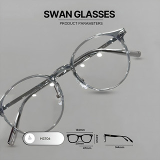 [M3706] GỌNG KÍNH OVAL TRÒN ĐỆM MŨI SILICON KÍCH THƯỚC NHỎ VỪA