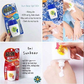 Kem Chống Nắng Omi Sun Bears SPF50+ PA++++
