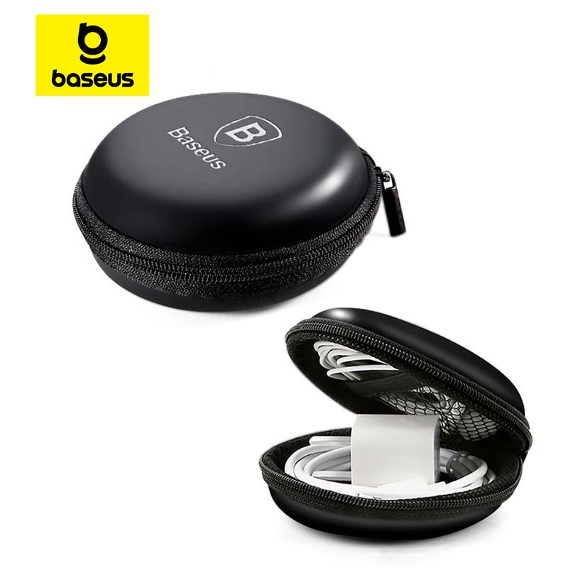 Túi Baseus thân cứng mini đựng tai nghe/cáp sạc USB/thẻ nhớ SD TF | BigBuy360 - bigbuy360.vn