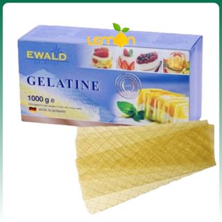 Combo 50-100 Lá gelatine Đức (3.4g/lá) làm panna cotta, chè khúc bạch, tào phớ, pudding