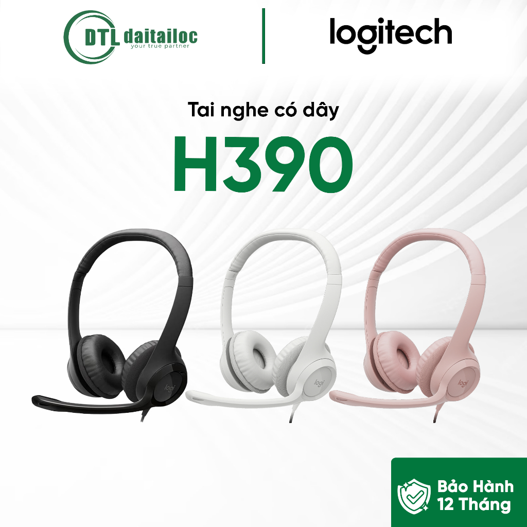 Tai nghe có dây Logitech H390 | Chính Hãng | Bảo Hành 12 tháng