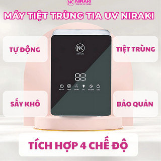Máy Sấy Khô Tiệt Trùng Tia UVC Led Niraki NK-011 Tích Hợp 4 Chức Năng, Tiệt Trùng Bình Sữa Cho Bé, BH 1 tháng