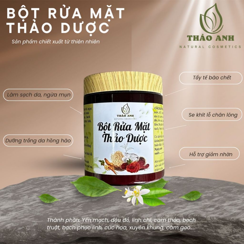 BỘT RỬA MẶT THẢO DƯỢC (THẢO ANH)
