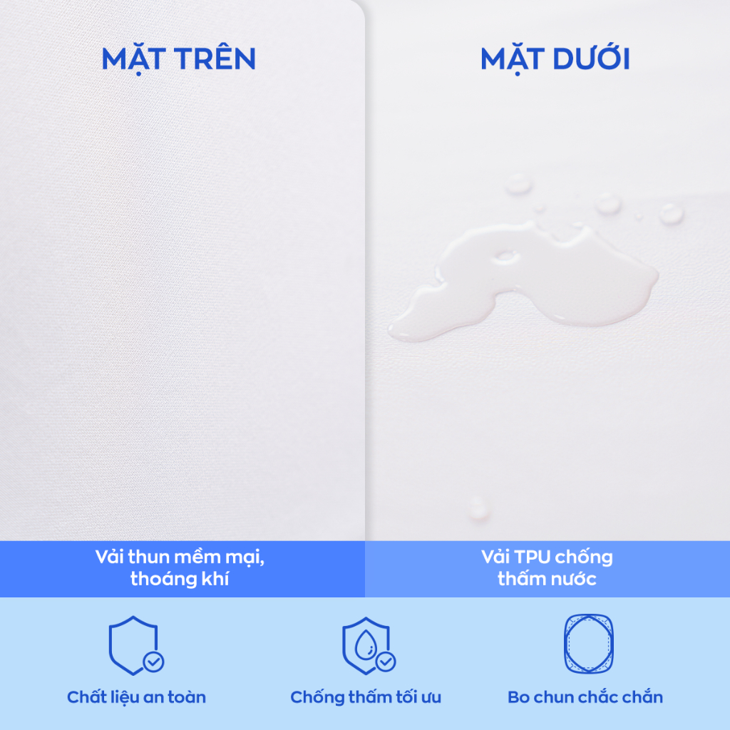 Ga Chống Thấm Vua Nệm Goodnight Sumi, Bảo Vệ Nệm,Tăng Tuổi Thọ Nệm 25cm, Bọc Đệm Chống Thấm Nước | BigBuy360 - bigbuy360.vn